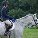 Aine Cronin and Stole My Heart with their blue ribbon from the Adult Eq Flat